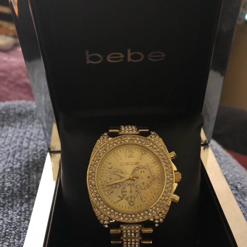 Bebe gold plated watch